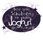 Joghurt im Rucksack