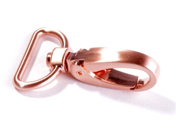 Karabiner aus Metall - Breite 25mm - roségold – Bild 1