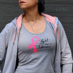Pink Ribbon Think Pink Woman