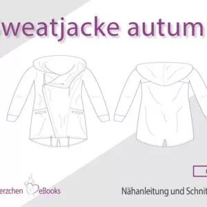 Sweatjacke Autumn Gr. 32-50 Schnittherzchen