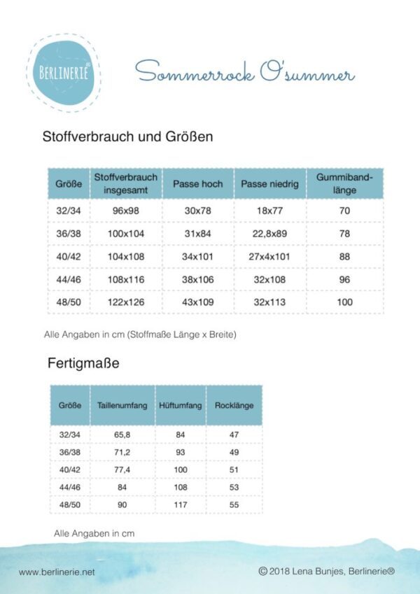 Ebook Sommerrock o´summer Gr. 32-50 – Bild 2