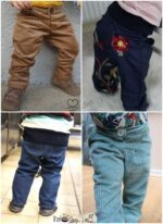 Hose BeinHinein mit Knopflochgummi Nähanleitung und Schnittmuster