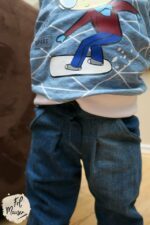 Hose BeinHinein mit Knopflochgummi Nähanleitung und Schnittmuster – Bild 11