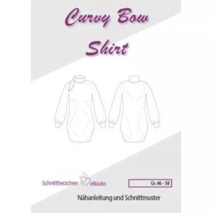 Schnittherzchen Curvy Bow Shirt - Größe 46 - 58