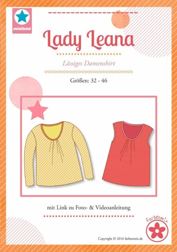 Papierschnitt Lady Leana, Gr. 32-46 – Bild 1
