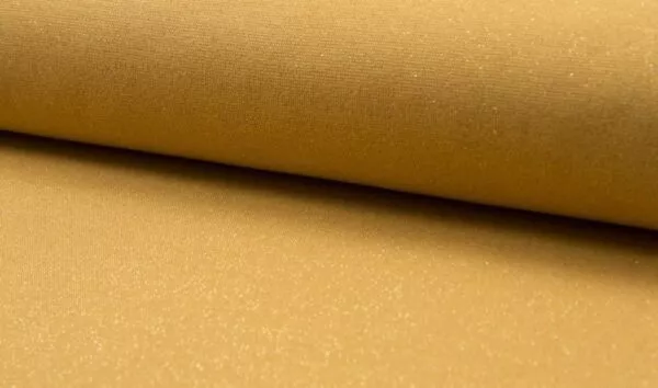 Glitzer Bündchen gold