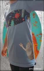 Shirt Maxim(a) Nähanleitung und Schnittmuster und Plotter-/Applikationsdatei Hubi&Inge – Bild 8