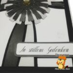 Biberwerke Trauerkarte Blume