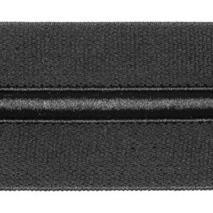 Bund-Gummi mit Kordelzug 50mm - schwarz