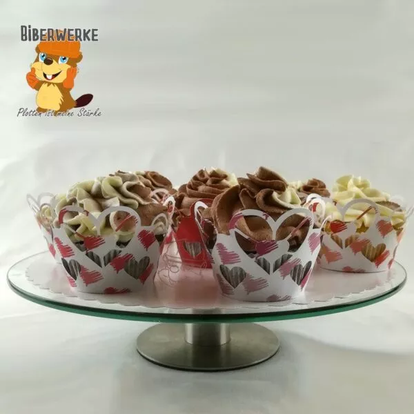 Biberwerke CupcakeWrapper Herzchen