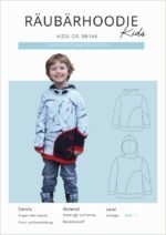 Papierschnittmuster Räubärhoodie Kids Gr. 98-146
