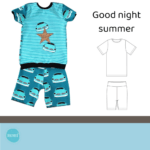 Kombi Ebook Schlafanzug kurz+lang Gr.68-122