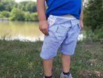 Kurze Hose BeinHalbRein mit Knopflochgummi
