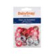 BabySnap Ösen mit Scheiben (versch. Farben & Größen) - 8 mm, B1 hellrot