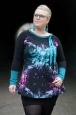 LeA & CheZ "Number Two" 4in1 Shirt Hoodie Kleid Ballonkleid Gr. 32-50 – Bild 7
