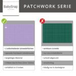 BabySnap Patchwork Schneidmatte 90 x 60 cm helllila – Bild 3