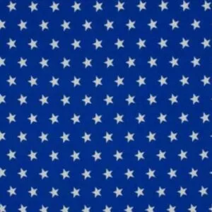 Baumwolle Popelin - Sterne - royalblau