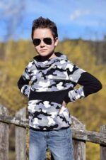 Kombi Paket Bow-Cut-Hoodie KIDS und Bow-Cut-Hoodie TEENS (Größen 74-116, 122-164) – Bild 9