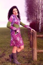Bow-Cut-Hoodie Dress Damenkleid in den Größen 34-50 – Bild 13