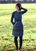 Bow-Cut-Hoodie Dress Damenkleid in den Größen 34-50 – Bild 11