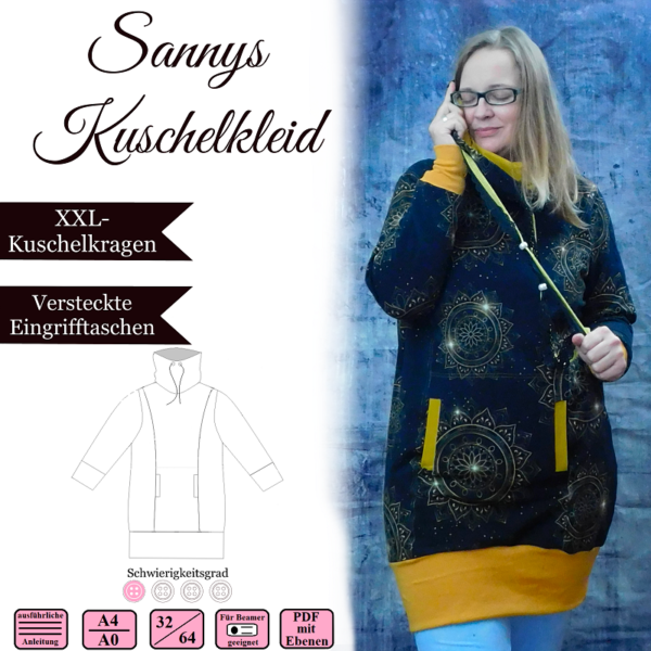 Sannys Kuschelkleid - Gr 32-64 - EBook und Nähanleitung – Bild 1