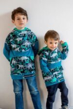 Kombi Paket Bow-Cut-Hoodie KIDS und Bow-Cut-Hoodie TEENS (Größen 74-116, 122-164)