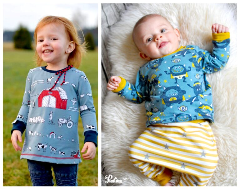 KOMBI Ebook Baby-Button-Tunika und Shirt mit Knopfleiste an der Schulter - Größe 50-92 – Bild 1