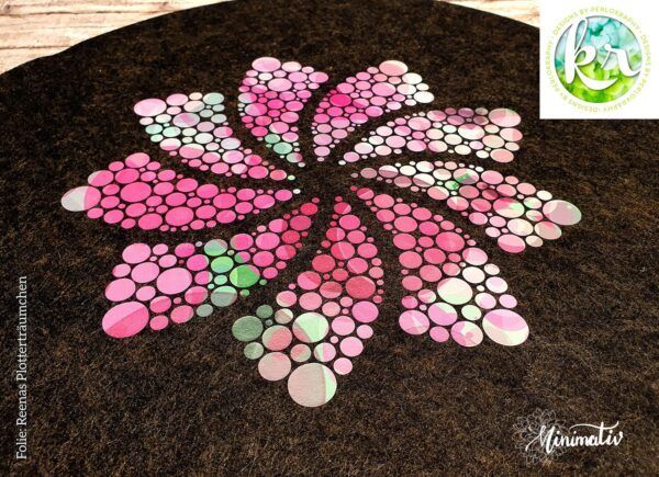 Sommerliche Blüte im Punktedesign zum Plotten - #APRILBlumen – Bild 7