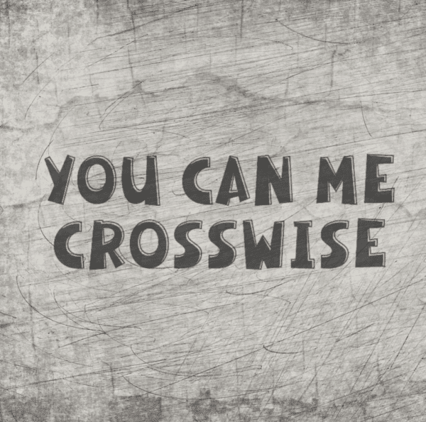 *You can me crosswise* Plotterdatei – Bild 1
