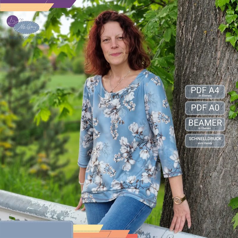 Aennietitel_irapchaiek_iracreativa_mg2025 E-Book - Schnittmuster Raffkragen-Shirt "AENNIE" Gr. 34 - 58 – Bild 1