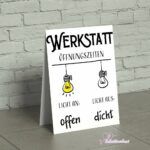 Werkstatt Öffnungszeiten (als Plotterdatei)