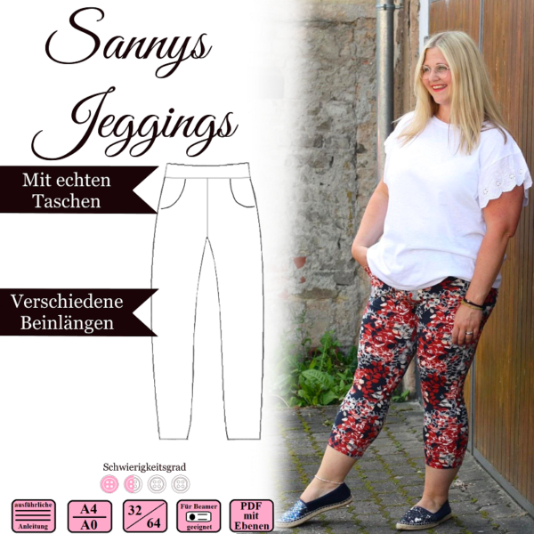 Sannys Jeggings - Gr 32-64 - EBook und Nähanleitung – Bild 1