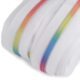 Endlos Reißverschluss Regenbogen - 6 mm - weiß