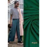 *REST* 79 x 130 cm - 3D Stretch Jacquard - grün - Fibre Mood