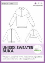 Schnittmuster BUKA Unisex Sweater by Nähfrosch - Gr. XS – XXXL