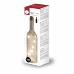 Glas-Leuchtflasche mit 5-er LED, 7,2cm ø