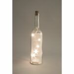 Glas-Leuchtflasche mit 5-er LED, 7,2cm ø – Bild 4