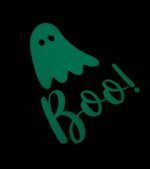 Halloween Motive - inklusive geschnitzem Kürbis, Gespenst und Schriftzug BOO! – Bild 9