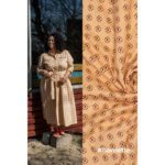 Baumwoll Stretch - Tribal Square - red - Fibre Mood – Bild 2