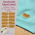 Bügellabel “Handmade” in individueller Optik