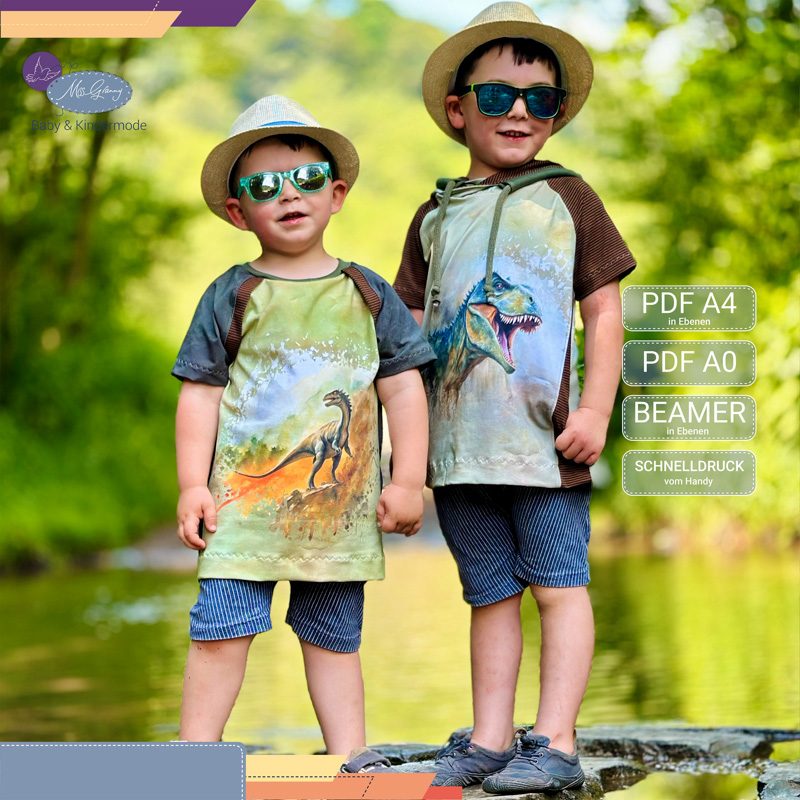 shirtleontitel+_jennyhölker_affensause_mg2025 E-Book - Schnittmuster T-Shirt "LEON" Gr. 74 - 146 – Bild 1