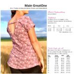 Main GreatOne - Shirt / Tunika mit überschnittenen Ärmeln - 36-50 - inkl. BEAMERDATEI