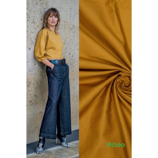 Baumwollstoff (schwer 270 gr/m2) - Yellow – Bild 2