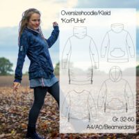 Oversizehoodie/Kleid "KorPUHs" Gr. 32 - 50
