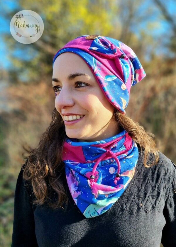 Ebook Schnittmusterset "aDIAMONDday" Beanie, Loop und Stirnband – Bild 3