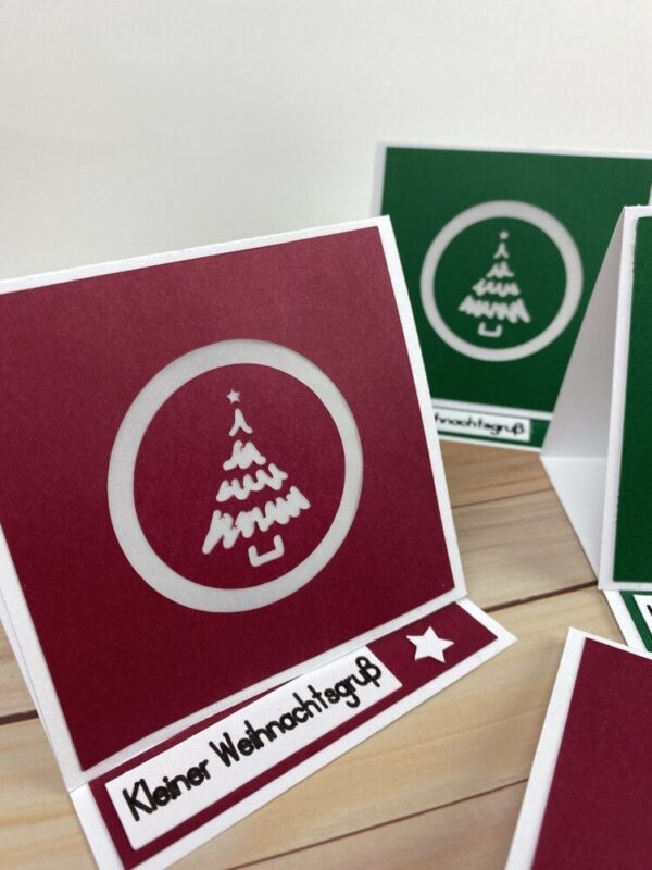 Plotterdatei Weihnachtskarte Tannenbaum – Bild 2