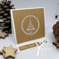 Plotterdatei Weihnachtskarte Tannenbaum