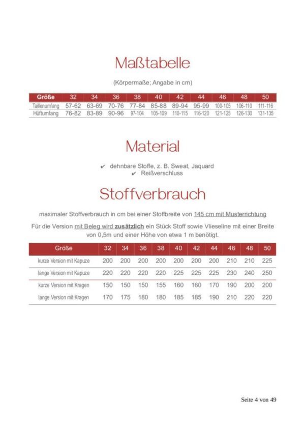 Jacke / Mantel "WohlfühlimPUHls" Gr. 32 - 50 – Bild 2