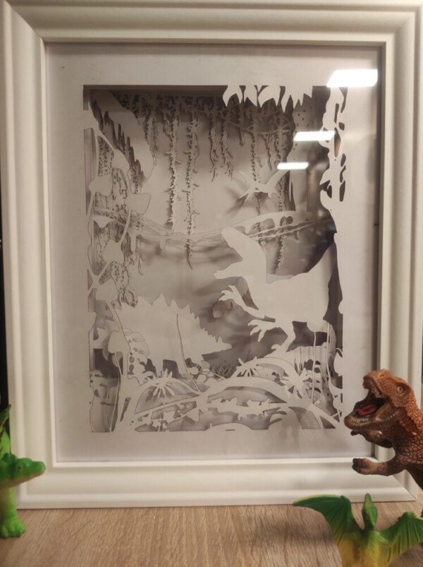 Papercut Shadowbox Dinosaurier – Bild 2