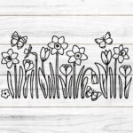 Plotterdatei Easter Flowers SVG DXF
